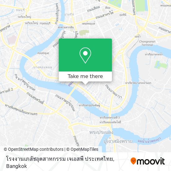 โรงงานเภสัชอุตสาหกรรม เจเอสพี ประเทศไทย map