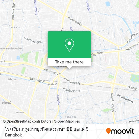 โรงเรียนกรุงเทพธุรกิจและภาษา บีบี แอนด์ ซี map