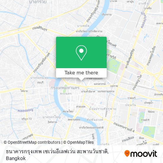 ธนาคารกรุงเทพ เซเว่นอีเลฟเว่น สะพานวันชาติ map