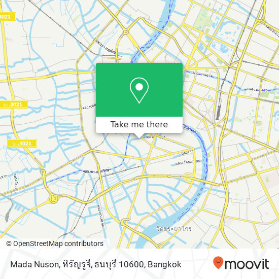 Mada Nuson, หิรัญรูจี, ธนบุรี 10600 map