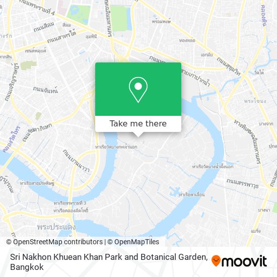 Sri Nakhon Khuean Khan Park and Botanical Garden map