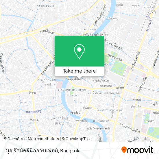 บุญรัตน์คลินิกการแพทย์ map