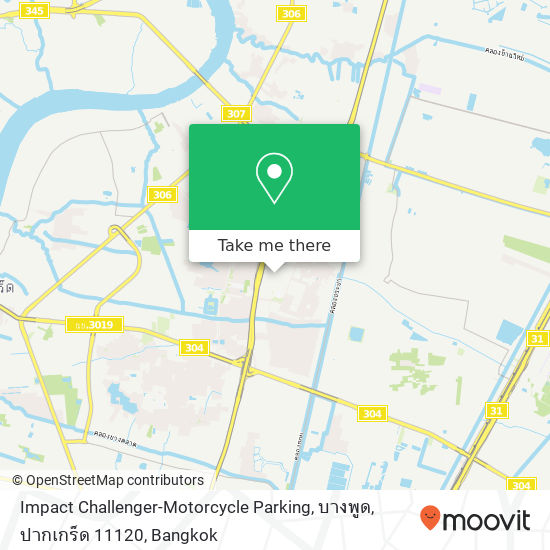 Impact Challenger-Motorcycle Parking, บางพูด, ปากเกร็ด 11120 map