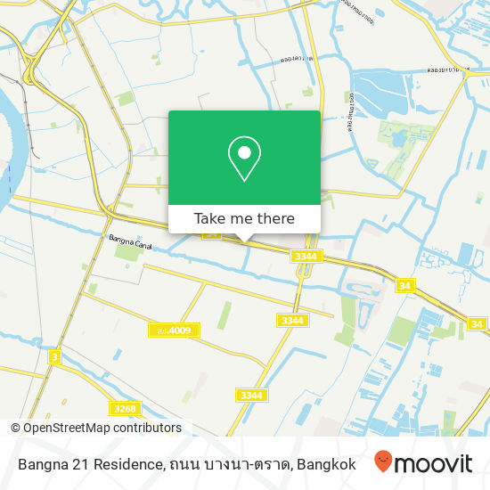 Bangna 21 Residence, ถนน บางนา-ตราด map