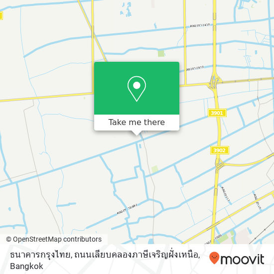 ธนาคารกรุงไทย, ถนนเลียบคลองภาษีเจริญฝั่งเหนือ map