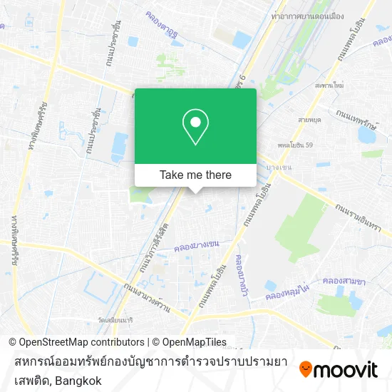 สหกรณ์ออมทรัพย์กองบัญชาการตำรวจปราบปรามยาเสพติด map
