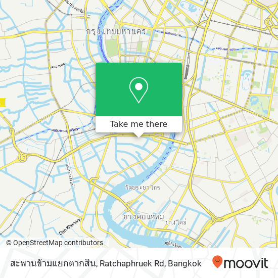 สะพานข้ามแยกตากสิน, Ratchaphruek Rd map