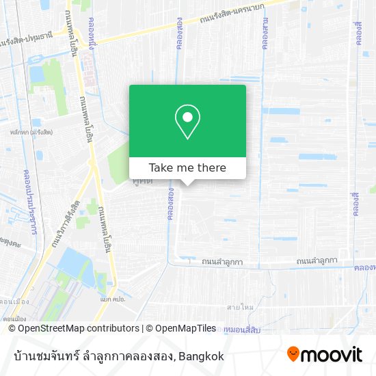 บ้านชมจันทร์ ลำลูกกาคลองสอง map