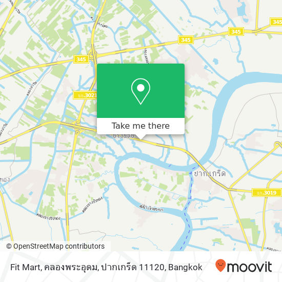 Fit Mart, คลองพระอุดม, ปากเกร็ด 11120 map