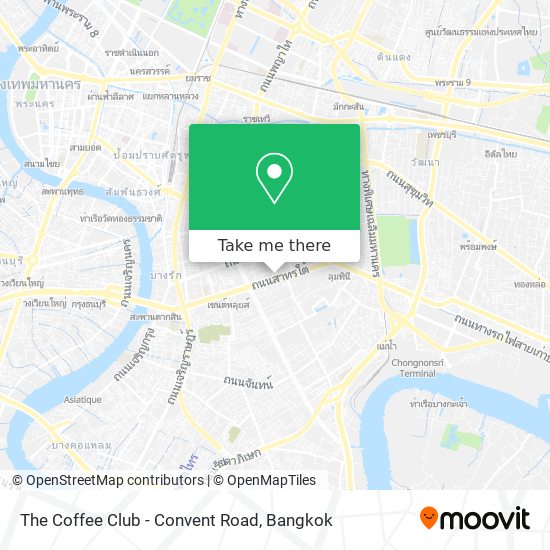 The Coffee Club - Convent Road map