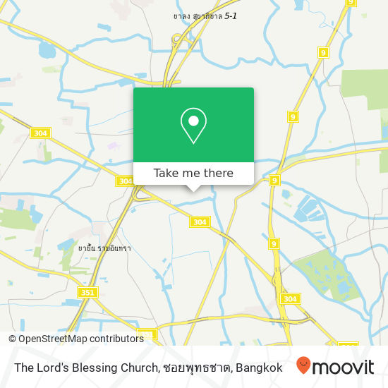 The Lord's Blessing Church, ซอยพุทธชาต map