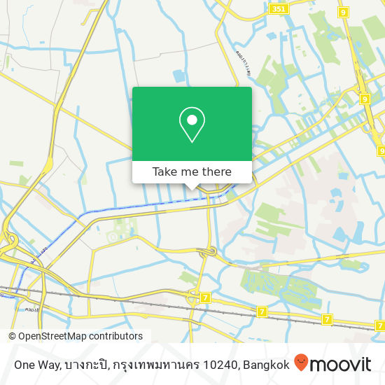 One Way, บางกะปิ, กรุงเทพมหานคร 10240 map