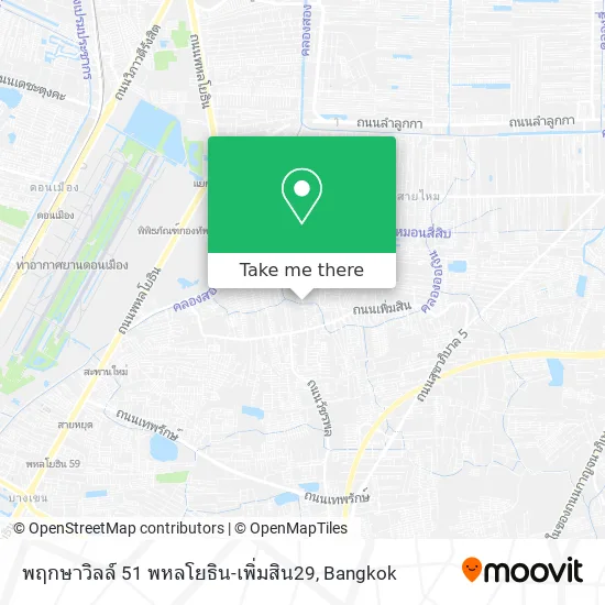 พฤกษาวิลล์ 51 พหลโยธิน-เพิ่มสิน29 map
