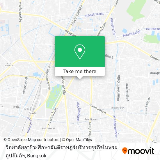 วิทยาลัยอาชีวะศึกษาสันติราษฏร์บริหารธุรกิจในพระอุปถัมภ์ฯ map