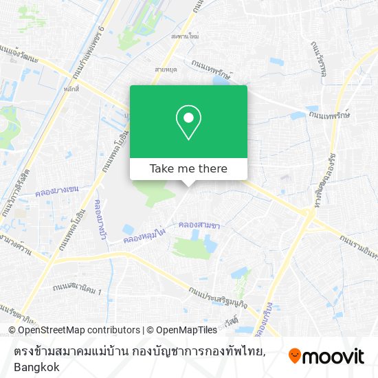 ตรงข้ามสมาคมแม่บ้าน กองบัญชาการกองทัพไทย map