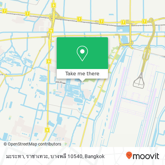 มะระทา, ราชาเทวะ, บางพลี 10540 map