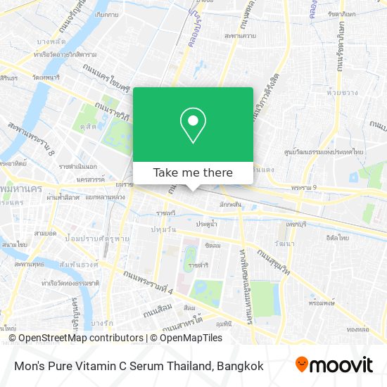 Mon's Pure Vitamin C Serum Thailand map