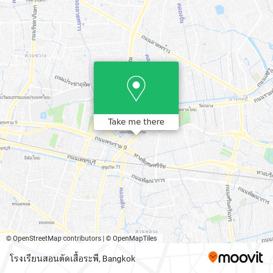 โรงเรียนสอนตัดเสื้อระพี map