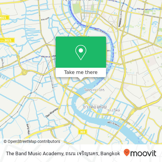 The Band Music Academy, ถนน เจริญนคร map