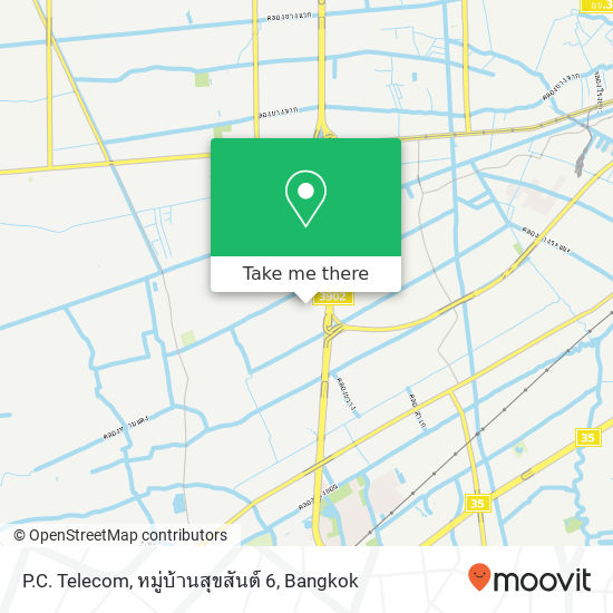 P.C. Telecom, หมู่บ้านสุขสันต์ 6 map