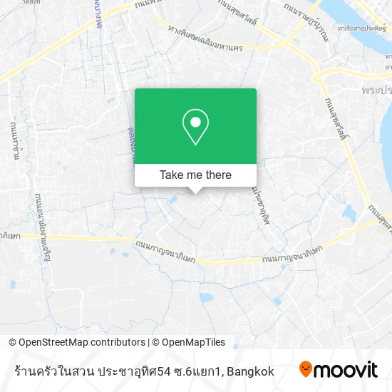 ร้านครัวในสวน ประชาอุทิศ54 ซ.6แยก1 map