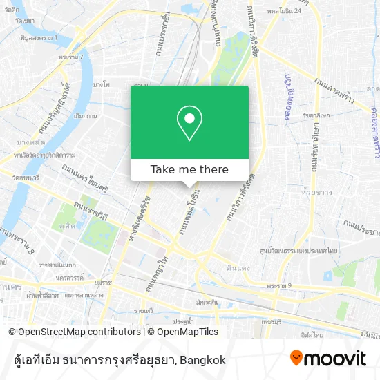ตู้เอทีเอ็ม ธนาคารกรุงศรีอยุธยา map