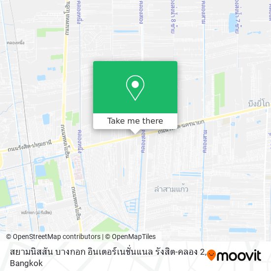 สยามนิสสัน บางกอก อินเตอร์เนชั่นแนล รังสิต-คลอง 2 map