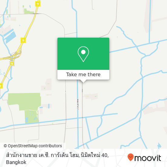 สำนักงานขาย เค.ซี. การ์เด้น โฮม, นิมิตใหม่ 40 map