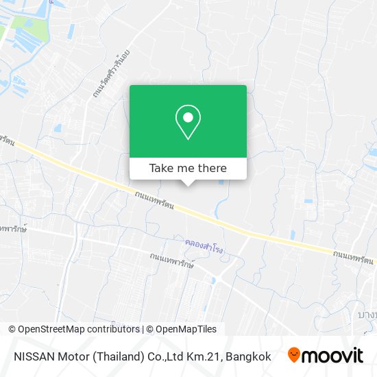 NISSAN Motor (Thailand) Co.,Ltd Km.21 map