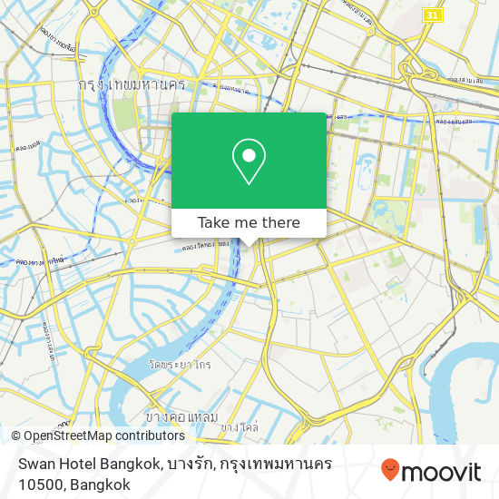 Swan Hotel Bangkok, บางรัก, กรุงเทพมหานคร 10500 map