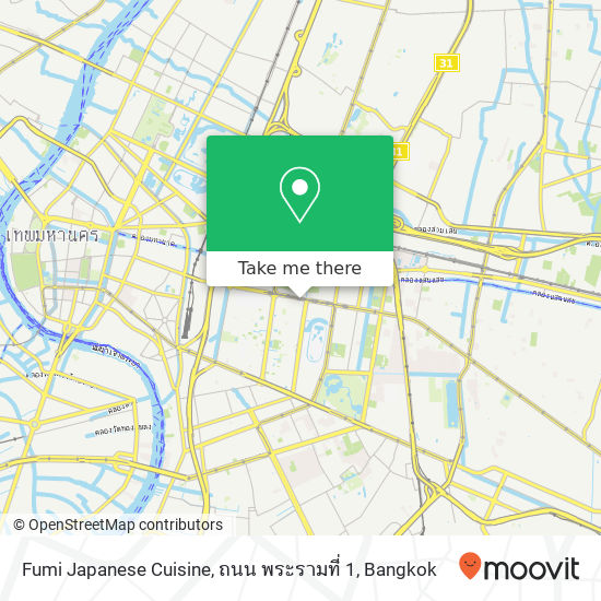 Fumi Japanese Cuisine, ถนน พระรามที่ 1 map