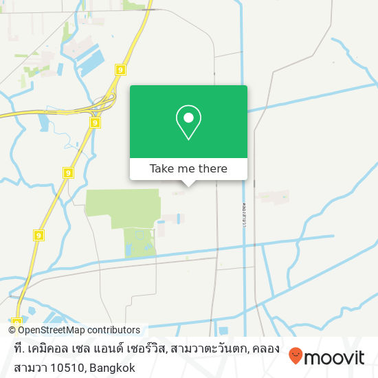 ที. เคมิคอล เซล แอนด์ เซอร์วิส, สามวาตะวันตก, คลองสามวา 10510 map