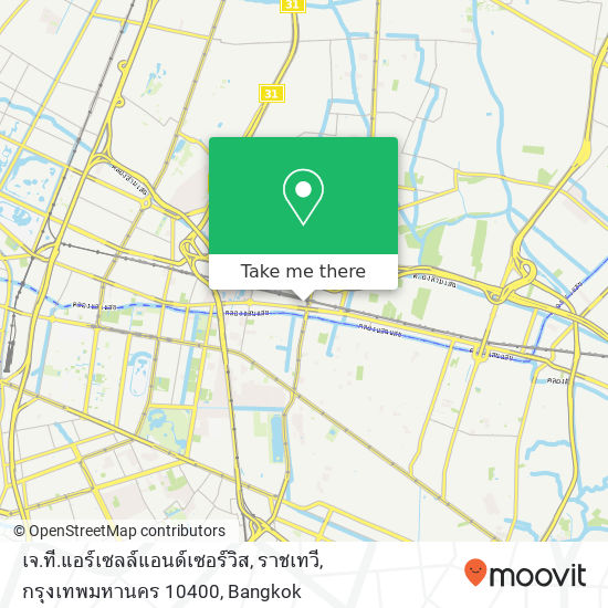 เจ.ที.แอร์เซลล์แอนด์เซอร์วิส, ราชเทวี, กรุงเทพมหานคร 10400 map