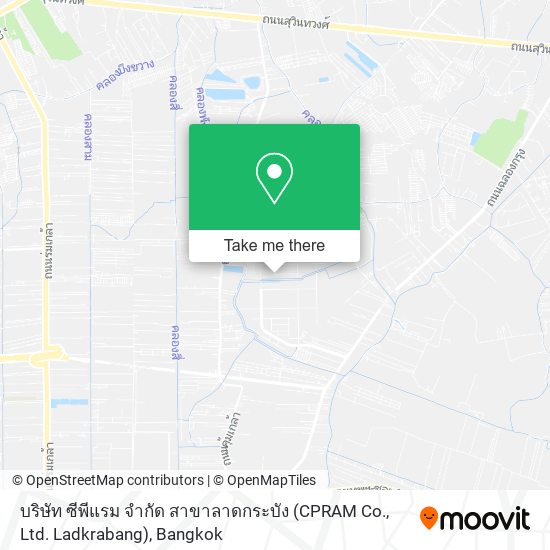 บริษัท ซีพีแรม จำกัด สาขาลาดกระบัง (CPRAM Co., Ltd. Ladkrabang) map