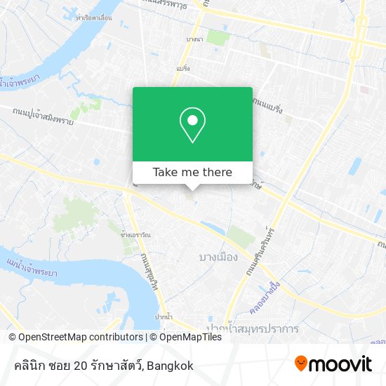 คลินิก ซอย 20 รักษาสัตว์ map