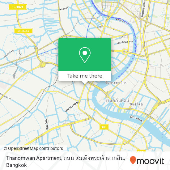 Thanomwan Apartment, ถนน สมเด็จพระเจ้าตากสิน map