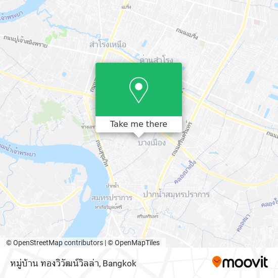 หมู่บ้าน ทองวิวัฒน์วิลล่า map