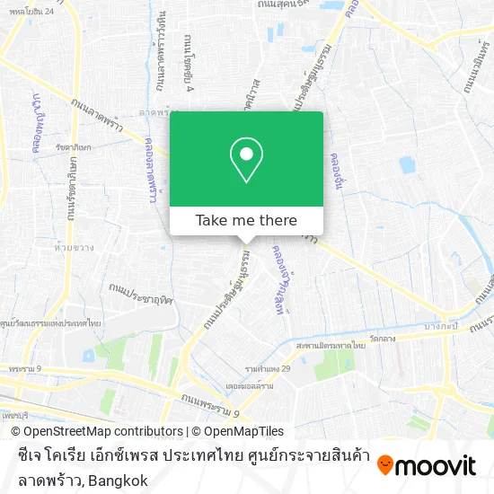 ซีเจ โคเรีย เอ็กซ์เพรส ประเทศไทย ศูนย์กระจายสินค้า ลาดพร้าว map