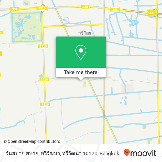 วันสบาย สบาย, ทวีวัฒนา, ทวีวัฒนา 10170 map