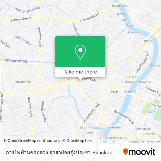 การไฟฟ้านครหลวง สาขาย่อยรุ่งประชา map