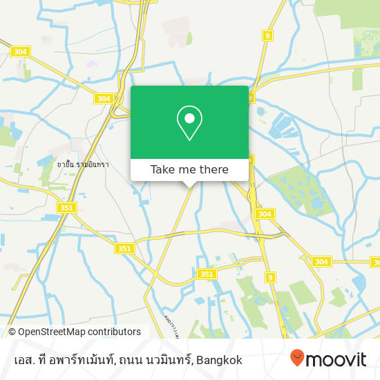 เอส. ที อพาร์ทเม้นท์, ถนน นวมินทร์ map