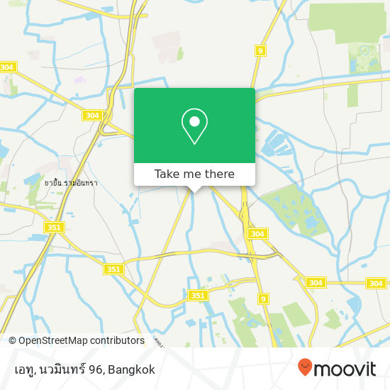 เอทู, นวมินทร์ 96 map