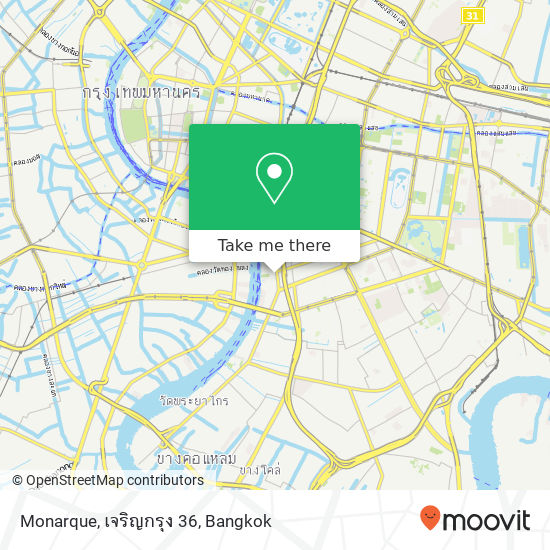 Monarque, เจริญกรุง 36 map