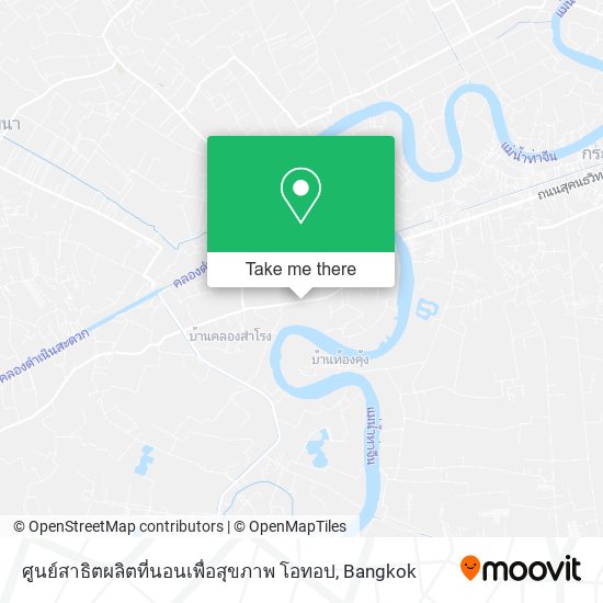 ศูนย์สาธิตผลิตที่นอนเพื่อสุขภาพ โอทอป map