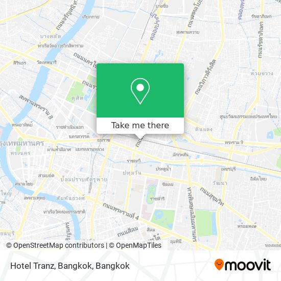 Hotel Tranz, Bangkok map