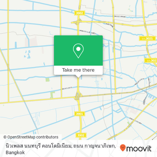 นิวเพลส นนทบุรี คอนโดมิเนียม, ถนน กาญจนาภิเษก map