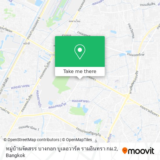 หมู่บ้านจัดสรร บางกอก บูเลอวาร์ด รามอินทรา กม.2 map