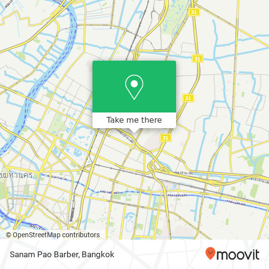 Sanam Pao Barber map