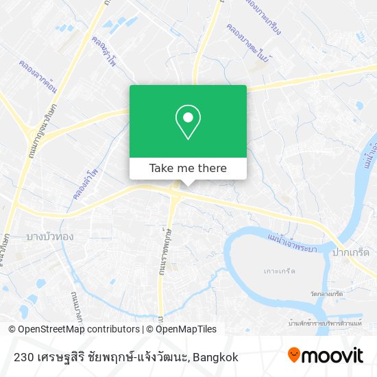 230 เศรษฐสิริ ชัยพฤกษ์-แจ้งวัฒนะ map