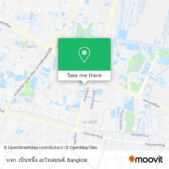 บจก. เป็นหนึ่ง อะไหล่ยนต์ map
